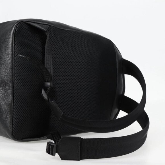 VERSACE Backpack Leather Black Gold Auth 118813M - Picture 12 of 15